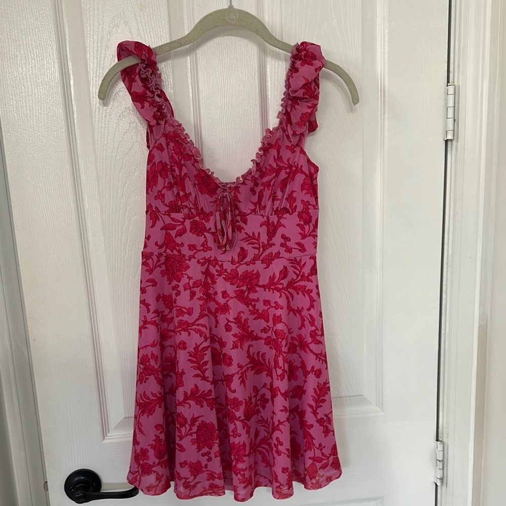 Urban Outfitters Pink and Red Floral Top